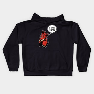 Satan saw that Kids Hoodie